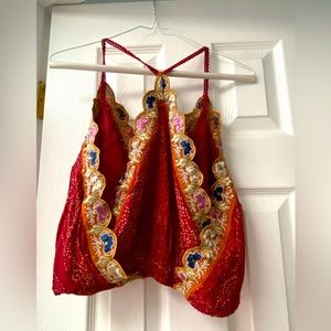 Free People Intimately red cropped tank, Size S